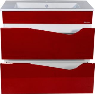 Тумба под раковину Bellezza Эйфория 85см красный 00000010225